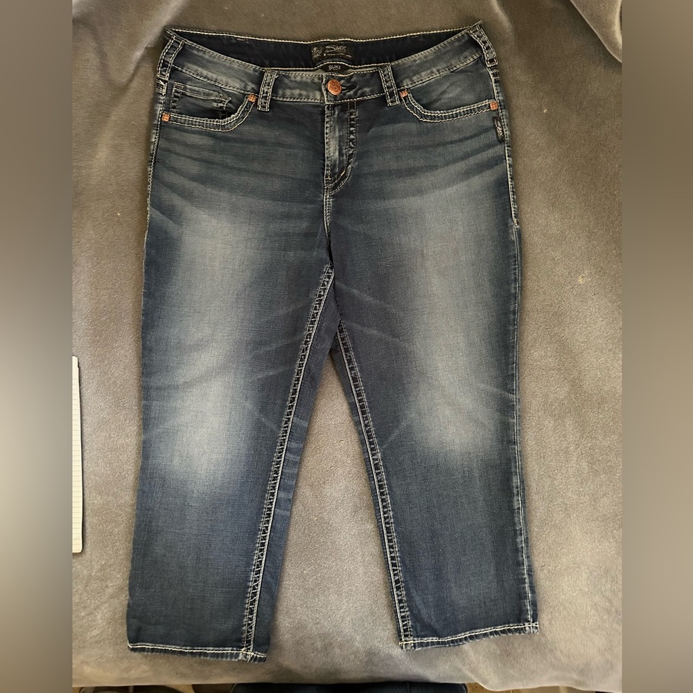 Silver Suki Mid Capri